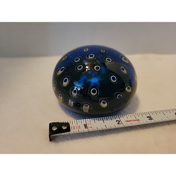 Cobalt Blue Art Glass Paperweight/Orb 14 Oz.‎ Beautiful - Picture 2 of 5